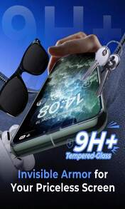 MAGIC JOHN 2 Pack For  11 Pro Max_XSMAX 65 Inch Tempered Glass Screen Protector, Auto Dust-Elimination Installation, Bubble Free, HD Clear, Easy Installation - White - View 4