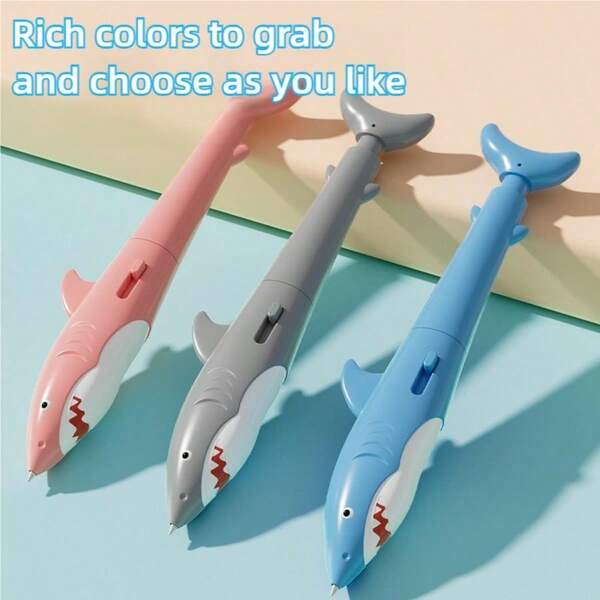 1pc Shark Water Gun Pen, Press To Spray Water Shark Pen Prank, Squirt Water Gun Pen Toy To Prank Friends, Also A Functional Pen Suitable For Teenagers, Ideal Gift For Various Holidays