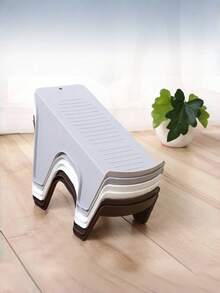 2-Tier Disassemblable Shoe Rack, Shoe Organizer Shelf, Shoe Storage Holder, Suitable For Placing In Shoe Cabinet - White - View 7