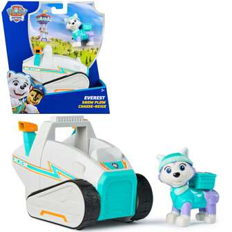 Paw Patrol Everest 雪犁车（带收藏品模型）适合 3 岁及以上儿童