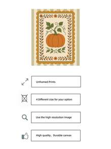 1 pezzo cartellone d'arte popolare zucca senza cornice, con strisce verdi, decorazione da parete per l'autunno, stampa su tela in stile autunnale per camera da letto, soggiorno, festa, regalo perfetto per il ritorno a scuola e decorazione funky per la stanza (stampe da parete, cartellone) Decorazioni di Ognissanti, decorazioni natalizie, decorazioni del Ringraziamento, decorazioni per matrimoni, decorazioni per la casa, decorazioni autunnali, decorazioni per compleanni, forniture per feste, decorazioni per interni, decorazioni per festival