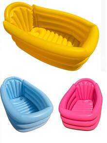 Newborn Baby Bathtub Foldable Inflatable Bathtub Sitting And Lying Down Children's Storage Household Bathtub - Multicolor - View 11