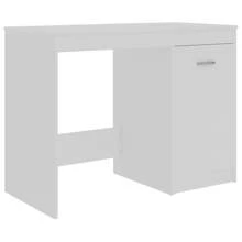 Larryhot Bureau Blanc 140x50x76 cm Bois d'ingénierie, solide et durable, facile à assembler, beau, idéal pour la décoration de la maison et les cadeaux