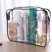 3pcs Multi-Functional Portable Outdoor Travel Transparent Waterproof Wash Bag For Storage. It Can Be Used As A Wash Bag. Cosmetic Bag And Stationery Bag Are Suitable For A Wide Range Of Uses. 3 Size (Medium, Medium And Small)