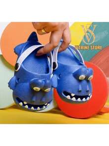 Babush Dino Baby Children's Sandals Stepping On The Clouds Comfortable Light And Soft Boy And Girl Alligator - Navy Blue - View 1