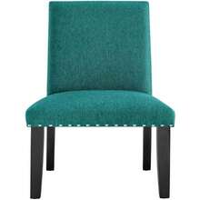 Modway Parcel Upholstered Fabric Parsons Dining Side Chair In Beige - Màu xanh mòng két - Xem 4