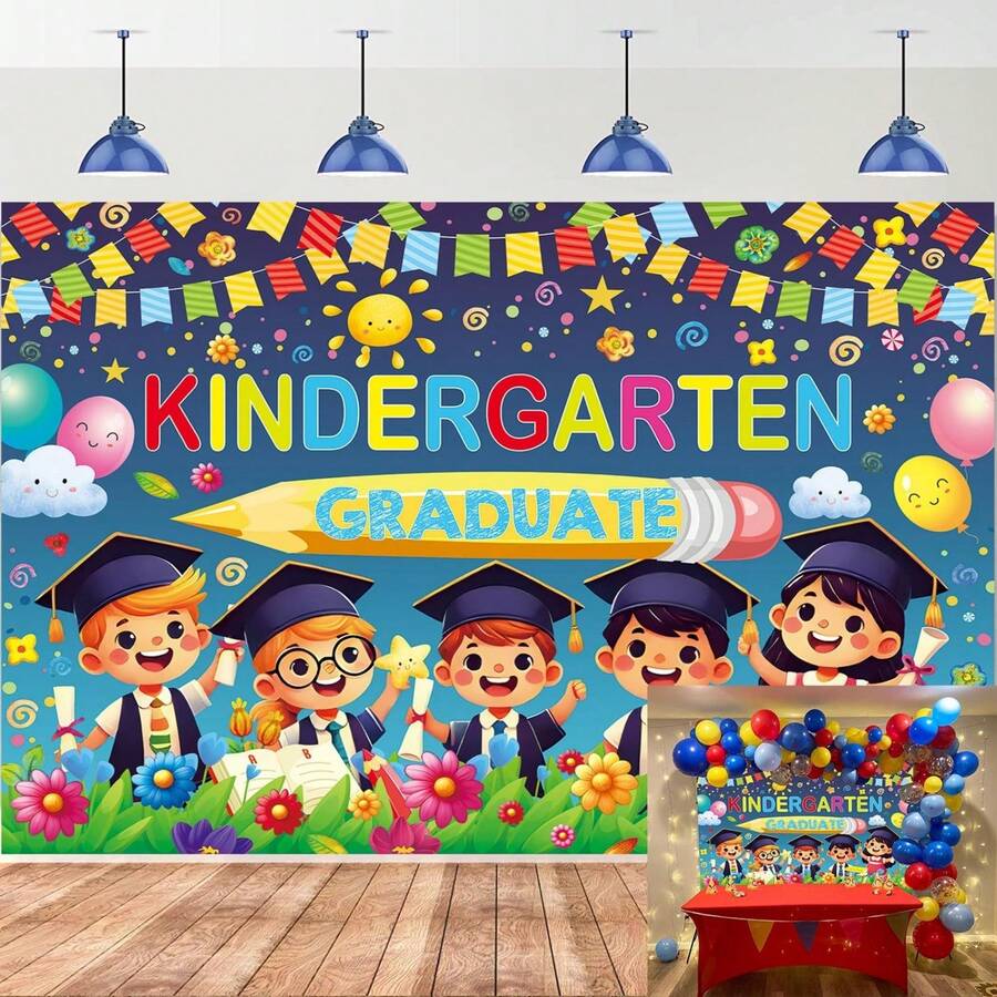 2026 NEW Kindergarten Graduation Backdrop 2025 Preschool Graduation ...