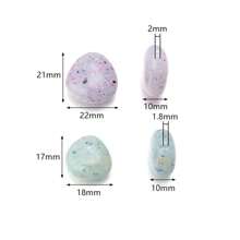 10 件/包彩色圆点珠，亚克力混色樱花小圆点五角星圆珠，手工 DIY 手链项链首饰制作