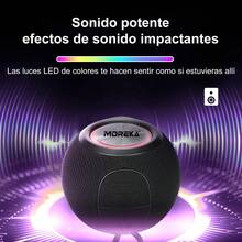 MOREKA Altavoz Bluetooth inalámbrico portátil, exquisito y compacto - Negro - Ver 4