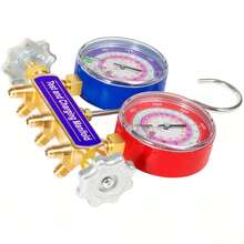 For R-22, R-404A, R-410A 2-Valve Charging Manifold & Test 42001 W/ 3-1/8" Gauge - Multicolor - View 9