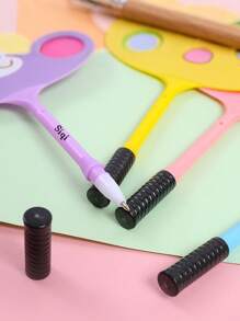 Customizable Creative Stationery Kitten Fan Pen, Customized Kitten Ballpoint Pen. Customized Cultural Propaganda Advertising Fan Pen, Suitable For Back To School Season School Supplies, School Prize Pens, Customized For Schools, Training Institutions, Unit Recruitment Advertising Fan Pens, Customized Names, Cap Color Random