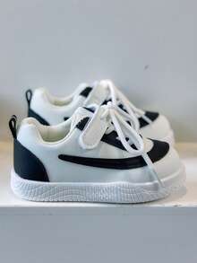 1双儿童时尚运动鞋幼儿柔软防滑耐磨休闲运动鞋 - 黑色 - 查看 4