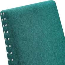 Modway Parcel Upholstered Fabric Parsons Dining Side Chair In Beige - Màu xanh mòng két - Xem 8