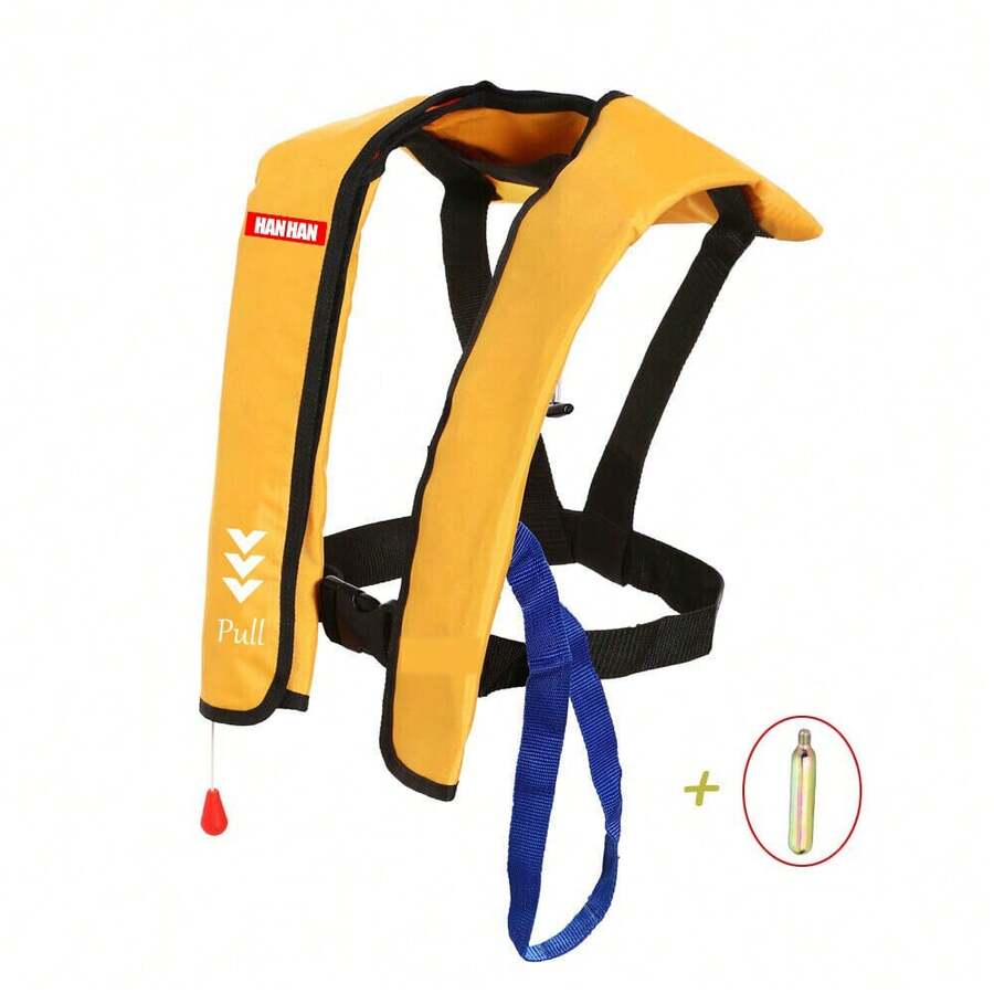 SHANNGSHAN Adult Automatic Inflatable Life Jacket, Dark Blue TPU