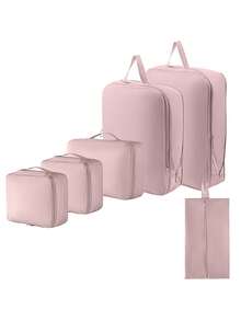 6 件旅行收纳袋衣物整理袋，用于行李、衬衫、内衣、胸罩、裤子的收纳，旅行必需品，旅行配件，旅行包，假期，返校，学校用品，宿舍必备品，大学 - 彩色 - 查看 14