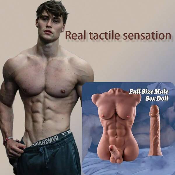 Sexpuppe 2-in-1-Sexpuppe für Männer mit realistischem Dildo-Anus, lebensgroße Sexpuppe, flexibler riesiger Penis zur analen Stimulation des G-Punkts und der Klitoris, Unisex-Masturbator, Sexspielzeug für Frauen