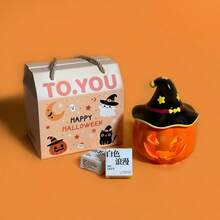 1 件南瓜烛台桌面装饰品、香薰蜡烛架礼物、万圣节礼物