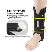 1pc Adjustable Ankle Brace, Foot Support, Ankle Stabilizer, Unisex, Suitable For Most People - Black - View 6