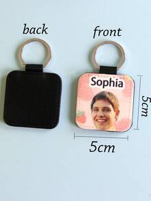 1 件定制姓名 PU 皮革钥匙扣定制照片皮革钥匙扣、个性化钥匙扣、定制女士钥匙扣姓名、可定制宠物/情侣/家庭照片、包包挂饰、生日礼物、教师节钥匙扣、情人节、父亲节、周年纪念、装饰品、男士、女士、伴娘、女朋友、父亲、母亲 - 彩色 - 查看 1