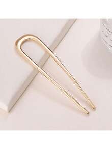 3/2/1件套大号优雅金色U型金属发夹 - 适合浓密长发，女士法式发夹，发髻延长器，发髻制作器，发夹，发饰，学习用品，法式发卡 - 彩色 - 查看 13