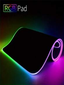 RGB Gaming Mouse Pad, Desk Mat, Soft LED Mouse Pad, Anti-Slip Rubber Base, Computer Keyboard Mousepad Mat, Gaming Equipment