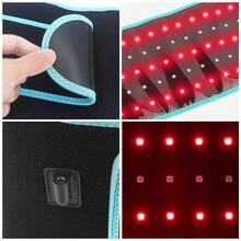 Electric Heating Waistband Heated Waistband 660nm And 850nm Red LED Strip, 105 LEDs, With Timer Setting, Infrared Lamp With Brightness Level, Suitable For Office/Home Use - Black - View 4