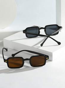 1 pièce/2 pièces Lunettes élégantes vintage à monture complète en plastique pour hommes, convenant pour le trajet quotidien, l'assortiment de tenues, la photographie, les vacances en plein air. Également un cadeau idéal pour la rentrée scolaire, Halloween, Noël, Pâques, la Saint-Valentin, la Fête de l'Indépendance, Thanksgiving, le Nouvel An