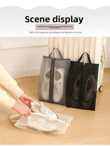 1pc Travel Shoe Storage Bag Hands In Hand To Carry Shoes, Dust-Proof And Mildew Proof Bag, Large Capacity Storage Shoe Bag, Portable Storage Shoe, Dust-Proof