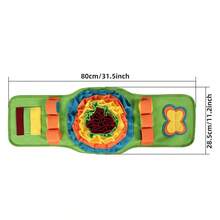 Estera de olfateo en forma de reloj, juego de búsqueda de olfato del paraíso del sabueso, juego de rompecabezas interactivo, juguete para masticar, adecuado para todas las estaciones - Multicolor - Ver 7