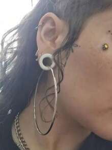 2 szt. elastycznych silikonowych tuneli do uszu, zatyczek do uszu, kolczyków ekspanderów do rozszerzania uszu, biżuterii do ciała 3-20 mm