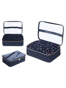 30/40 Bottle Nail Polish Organizer, Multicolor Portable Hand-Held Cosmetic Bag, Can Hold Up To 30/40 Bottles (15ml), Nail Drill, Travel Organizer With Removable Dividers. ,Jewellery Box,Pouch,Makeup Brush Holder,Brush Holder,Perfume Organiser,Pouch Bag,Gifts For Women,Christmas Gifts,Gift Ideas For Women,Room Decor - Multicolor - View 13