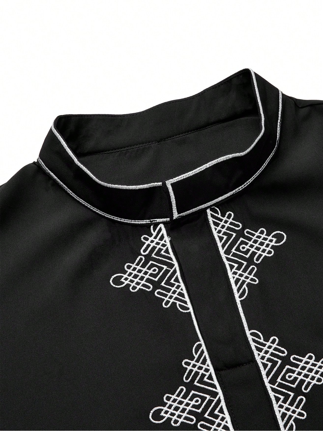 رداء فضفاض للرجال من اللون الواحد، ملابس تقليدية ش...