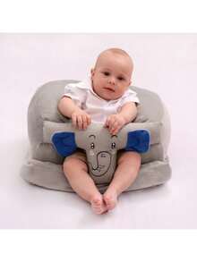 Children's Armchair - Multipurpose Baby Seat - Small Sofa Various Models - Little Blue Elephant - View 1