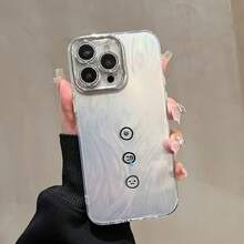 Funda para teléfono (1 unidad) compatible con todas las series 16, 15, 14, 13, 12 y 11 (13, 14 Pro, 15 Plus y 16 Pro). Nuevo diseño colorido con degradado láser IMD. Funda protectora para móvil con protector de lente. Diseño híbrido clásico a prueba de golpes. - Blanco - Ver 2
