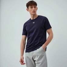 Under Armour Herren atmungsaktives, schnell trocknendes Outdoor Lässig Kurzarm T-Shirt, Sommer - Marine - Übersicht 4