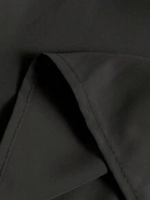 Flowy Tiered Ruffle Hem Skirt For Women Vacation - Black - View 5