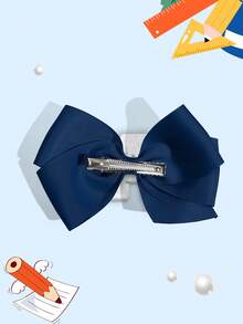 1pc 5-Inch 26 Letters A-Z Pearl Alphabet Personalized Hair Clip, Back To School Hair Accessory For Girls Ponytail, Teenage Girls Hair Decor With Clips, Suitable For Holiday Party, School, Graduation, First Day Of Class - Navy Blue - View 7