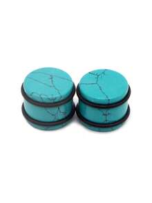 2PCS Natural Stone Ear Plugs Gauges Men Earrings Ear Flesh Tunnel Expander Ear Stretcher Body Piercing Jewelry 5mm-16mm - Ear Expander - View 7