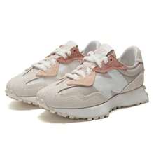 New Balance 男女休闲鞋 - 复古运动鞋，适合日常、户外运动、轻便简约的旅行鞋 U327 - 米色/白色/米白色 - 查看 2