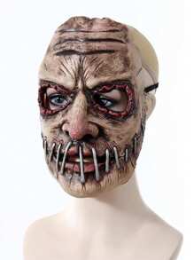 Maschera da clown di Ognissanti, copricapo, maschera di lattice per mascherata orrore, con sangue che si espande