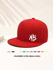 Mũ lưỡi trai unisex in họa tiết NY, kiểu dáng thường ngày, có khóa điều chỉnh, vành bằng, phong cách hip hop, thích hợp cho du lịch, nghỉ mát, thể thao, bãi biển, trường học, du thuyền, phong cách Y2K, món quà Giáng sinh tuyệt vời nhất. - Kim 400 nhiều màu - Xem 4