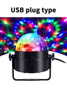 LED Mini Magic Ball Projection Light Stage Light Colorful Rotating Magic Ball Atmosphere Light Starry Sky Light Dreamy Romantic Room Photo Shooting Festival Birthday Gift For Others - Multicolor - View 14