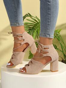 2025新款粗跟舒适时尚豹纹粗跟沙滩派对女士高跟凉鞋女式高跟鞋金色高跟鞋