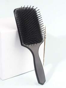 2支/1支男女通用梳子，扁平梳，易于梳理，适用于长发、浓密发质、细软发质和卷发，干湿两用，告别打结烦恼，沙龙级顺发梳 - 男女通用，适用于所有发质，尼龙刷毛，返校季、旅行度假必备，女士美发配件，梳子，发刷，梳子，顺发梳，梳子，木梳，迷你梳子，顺发梳，梳子，卷发梳，美发工具，旅行必备，旅行必备，发型，美发，梳子，背梳，造型梳，卷发梳，边缘梳，梳子，梳头，梳子套装，梳子，卷发梳，顺发梳，女士梳子，头发，旅行，美发产品，美发工具，美发用品，理发师，理发师配件，理发店，美发设备 - 黑色 - 查看 2