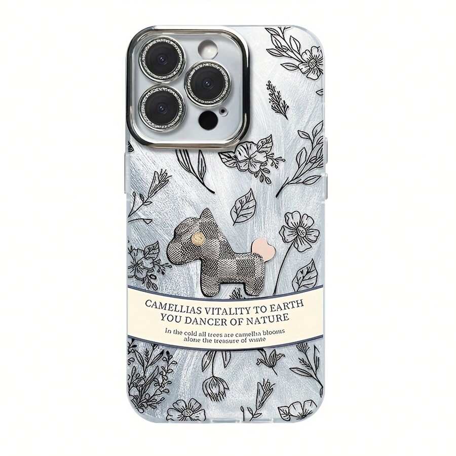 Funda para teléfono (1 unidad) con degradado de gasa multicolor, tecnología IMD Laser. Compatible con todas las series 16/15/14/13/12/11, 13/14 Pro/15 Plus/16 Pro. Incluye protector de lente. Diseño híbrido clásico a prueba de golpes. - Colores mixtos 1 - Ver 1