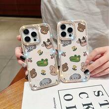 Funda para teléfono 1PC Teléfono Bling de Doble Cara, Parte Trasera Dura Suave a Prueba de Golpes, Multicapa, TPU + PC, Compatible con 16/15/14/13/12/11 Pro/Plus - transparente - Ver 6