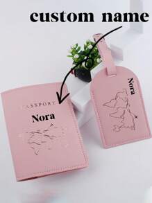 Personalised Passport Cover, Passport Holder And Luggage Tag Set, Kids Passport Cover, 1st Passport Cover, Holiday Gift, Travel Gift, Gift For Kids