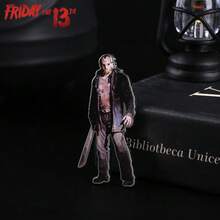 Warner Bros 官方授权恐怖电影珐琅别针套装 1/3 件 Beetlejuice Freddy Jason 胸针锌合金翻领别针适用于夹克背包衣服 DIY 装饰时尚配饰完美的日常穿着必备生日特殊场合的绝佳礼物选择高品质工艺与鲜艳的色彩和复杂的细节为您的服装增添一丝怪异的乐趣非常适合电影爱好者收藏家和经典恐怖喜剧电影的粉丝 - 彩色 - 查看 6