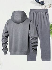 Men's Sports Suit, Spring/Autumn Long Sleeve Top And Pants, Suitable For Outdoor Sports, Gym, Walking, Minimalist And Design