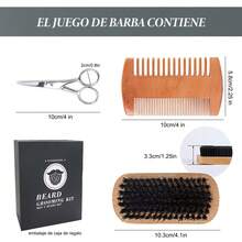 FELIN Beard & Mustache Styling Tools - Multicolor - View 3